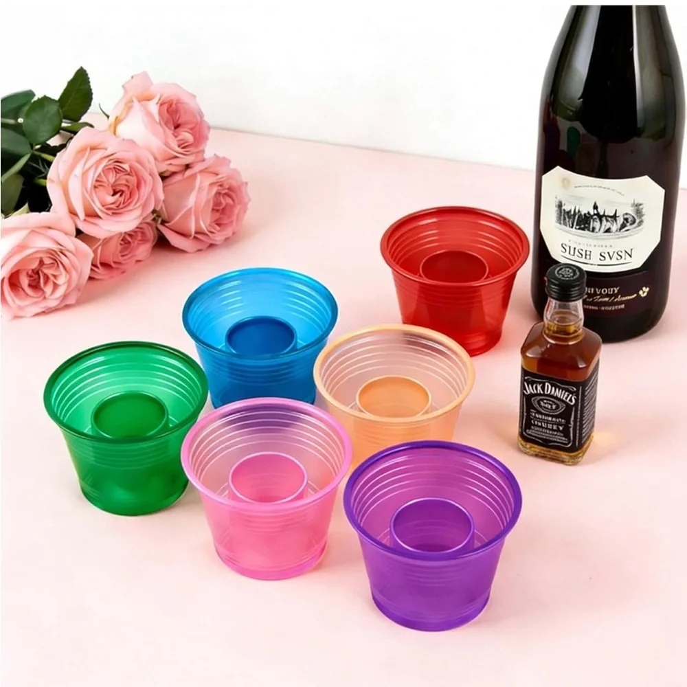 Colorful Party Plastic Cups Set Shot Bomber Shooters Chaser